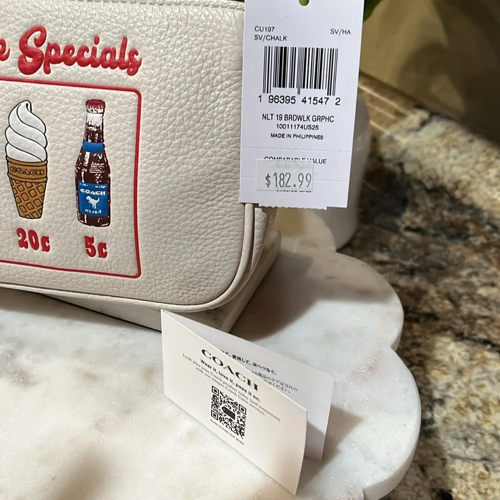 Coach Nolita 19 Boardwalk Graphic Shoulder Bag NWT - Picture 4 of 8